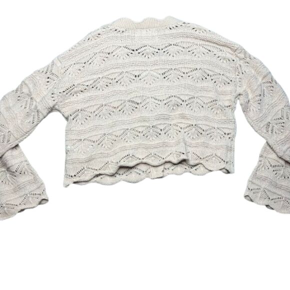 NWT Zara Knit Beige Cardigan Kids Size 11-12 Years Old - Picture 2 of 4